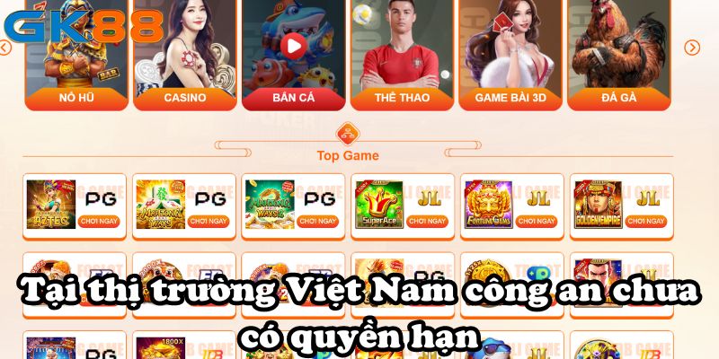 Tại thị trường Việt Nam công an chưa có quyền hạn